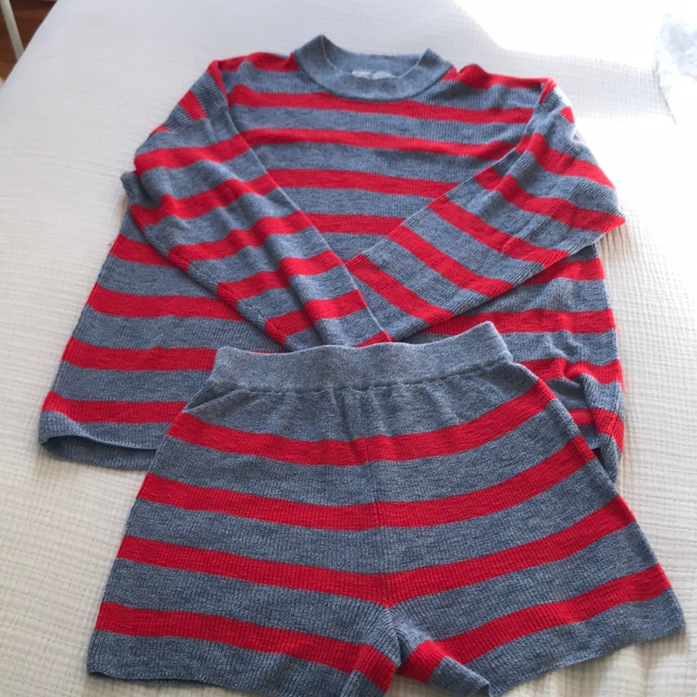 Free People Malibu Sweater Set in Americana Combo